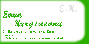 emma margineanu business card